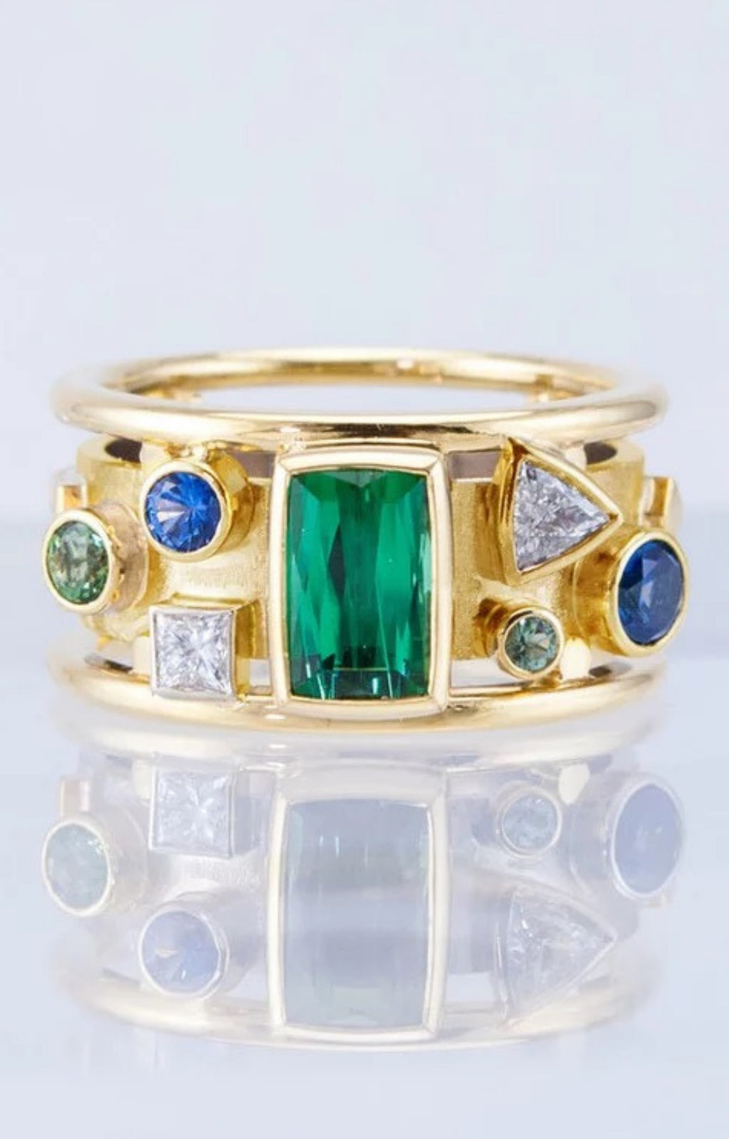 Gold & Jewel Coloured Statement Ring