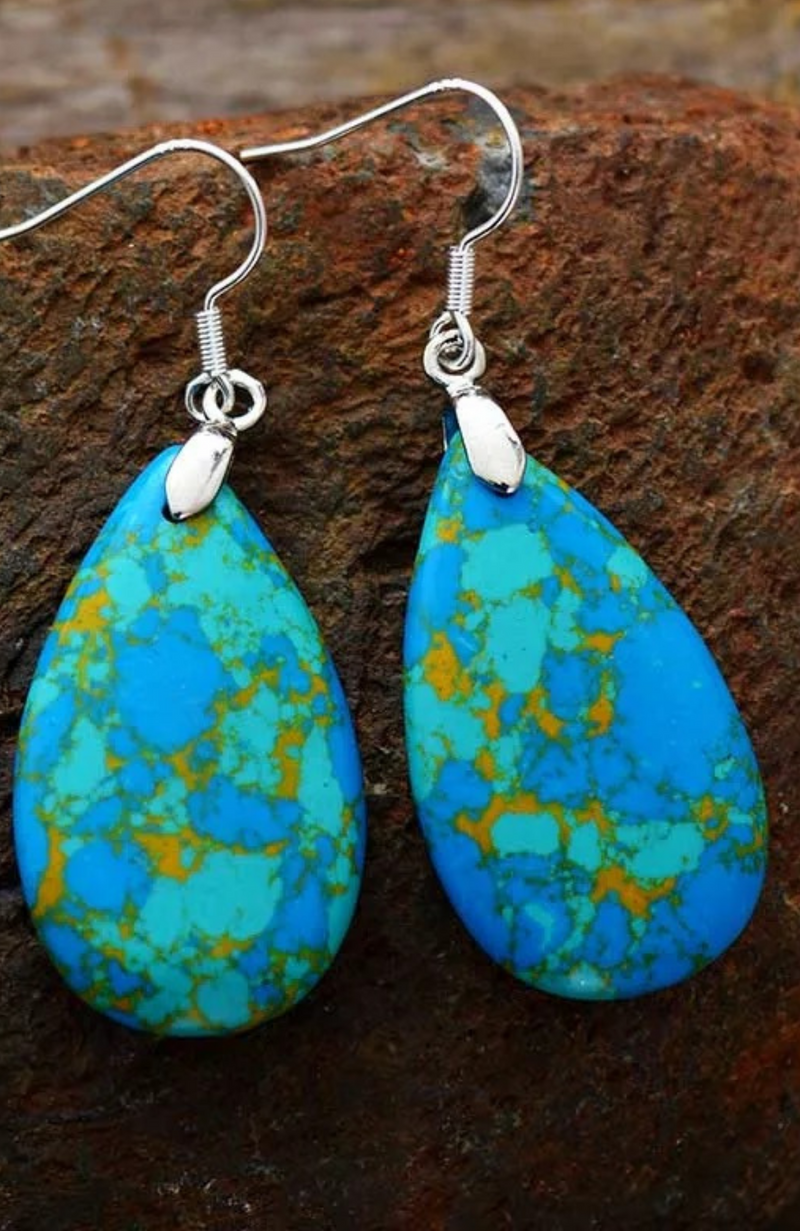 Natural Turquoise  Earrings